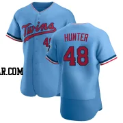 Torii Hunter Men's Minnesota Twins Light Blue Authentic Alternate Jersey