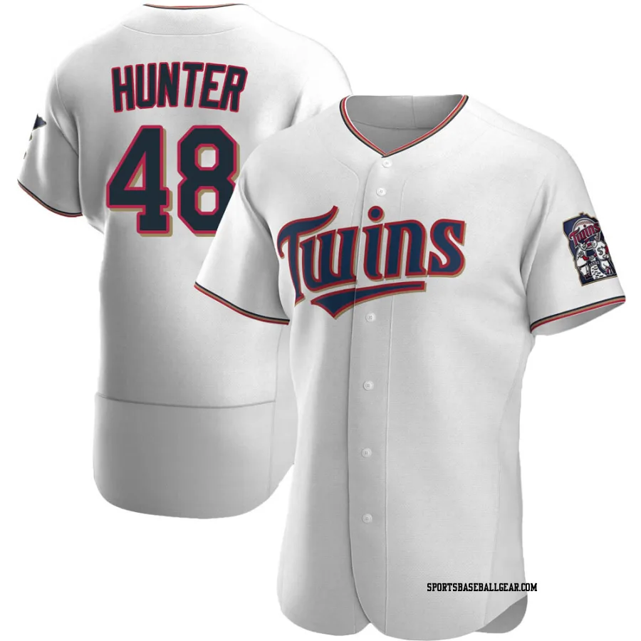 Torii Hunter Men's Minnesota Twins White Authentic Home Jersey