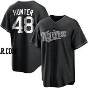 Torii Hunter Youth Minnesota Twins Black/White Replica Jersey