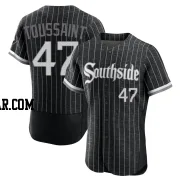 Touki Toussaint Men's Chicago White Sox Black Authentic 2021 City Connect Jersey