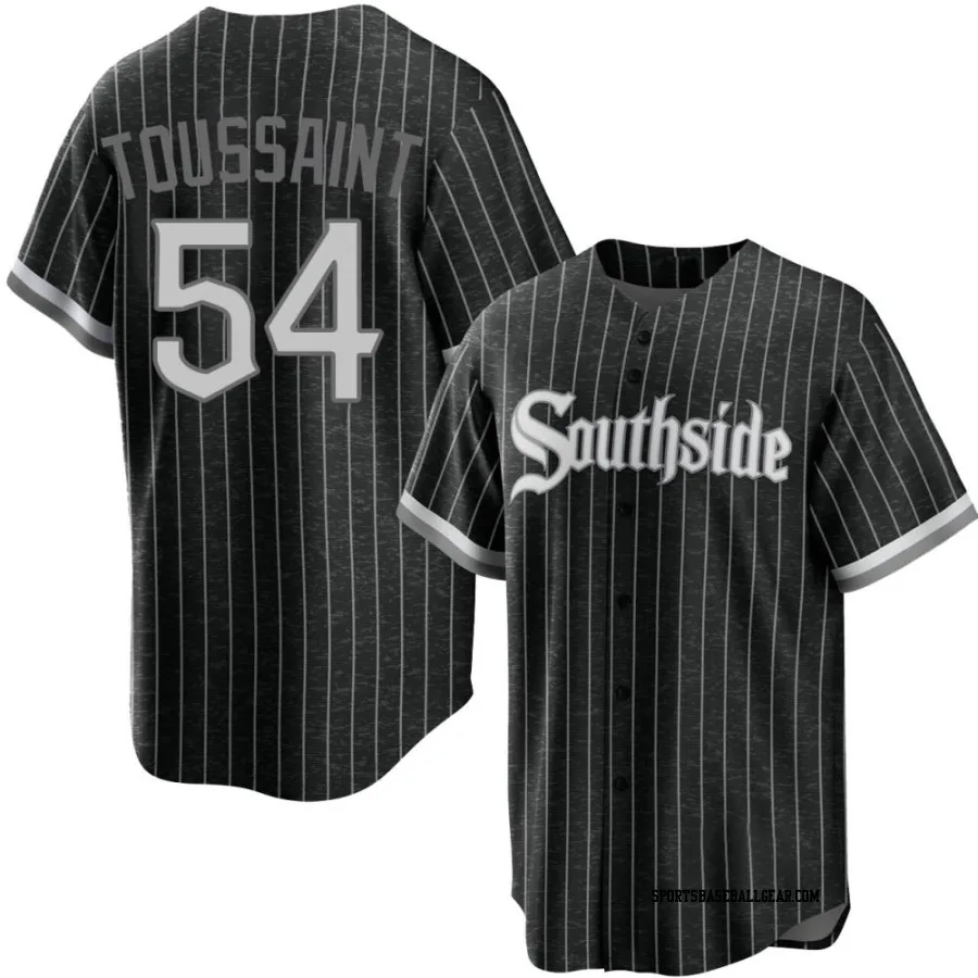 Touki Toussaint Men's Chicago White Sox Black Replica 2021 City Connect Jersey