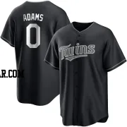 Travis Adams Men's Minnesota Twins Black/White Replica Jersey