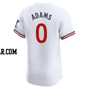 Travis Adams Men's Minnesota Twins White Elite Home Jersey