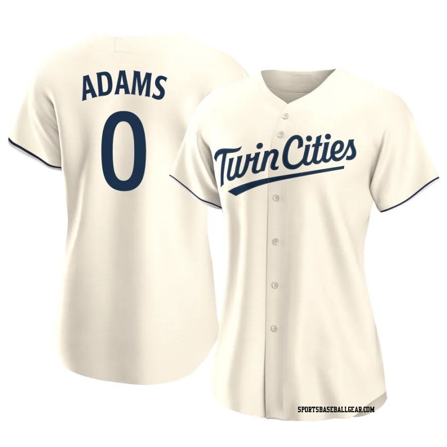 Travis Adams Women's Minnesota Twins Cream Authentic Alternate Jersey