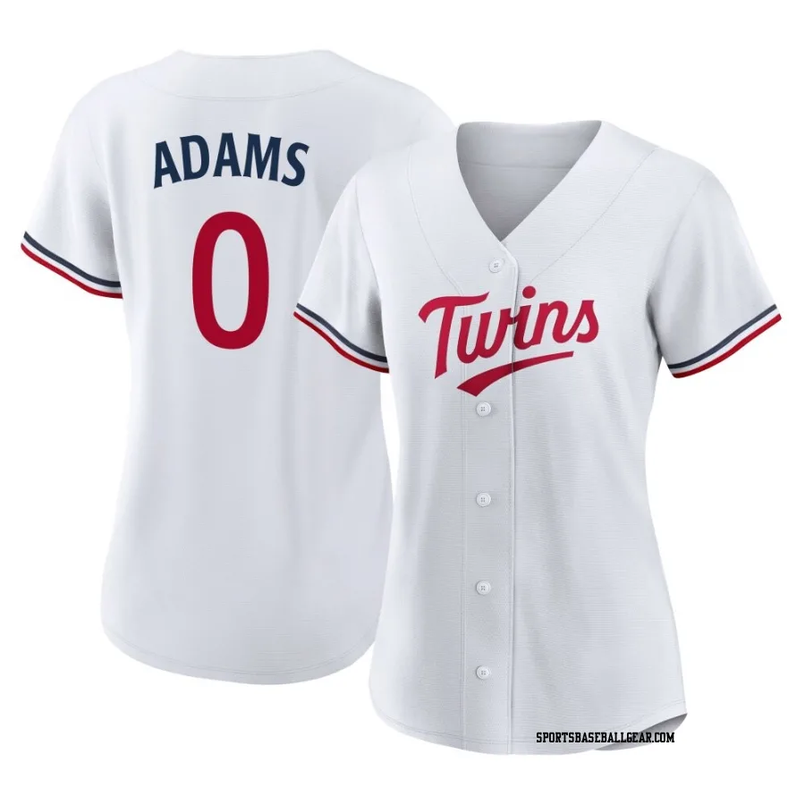 Travis Adams Women's Minnesota Twins White Authentic Home Jersey