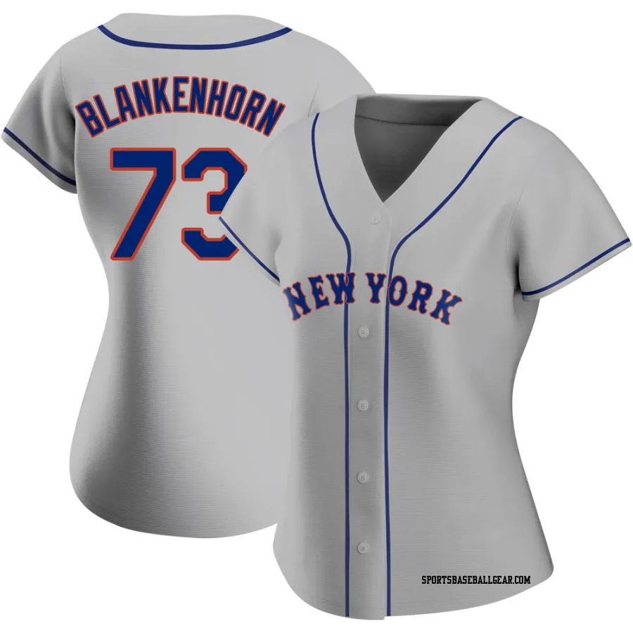 Travis Blankenhorn Women's New York Mets Gray Replica Road Jersey