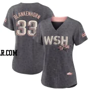 Travis Blankenhorn Women's Washington Nationals Gray Authentic 2022 City Connect Jersey