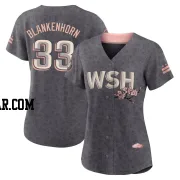 Travis Blankenhorn Women's Washington Nationals Gray Replica 2022 City Connect Jersey