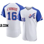 Travis d'Arnaud Men's Atlanta Braves White Authentic 2023 City Connect Jersey