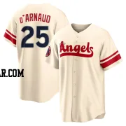 Travis d'Arnaud Men's Los Angeles Angels Cream Replica 2022 City Connect Jersey