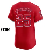 Travis d'Arnaud Men's Los Angeles Angels Red Elite Alternate Jersey