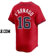 Travis d'Arnaud Youth Atlanta Braves Red Limited Alternate Jersey