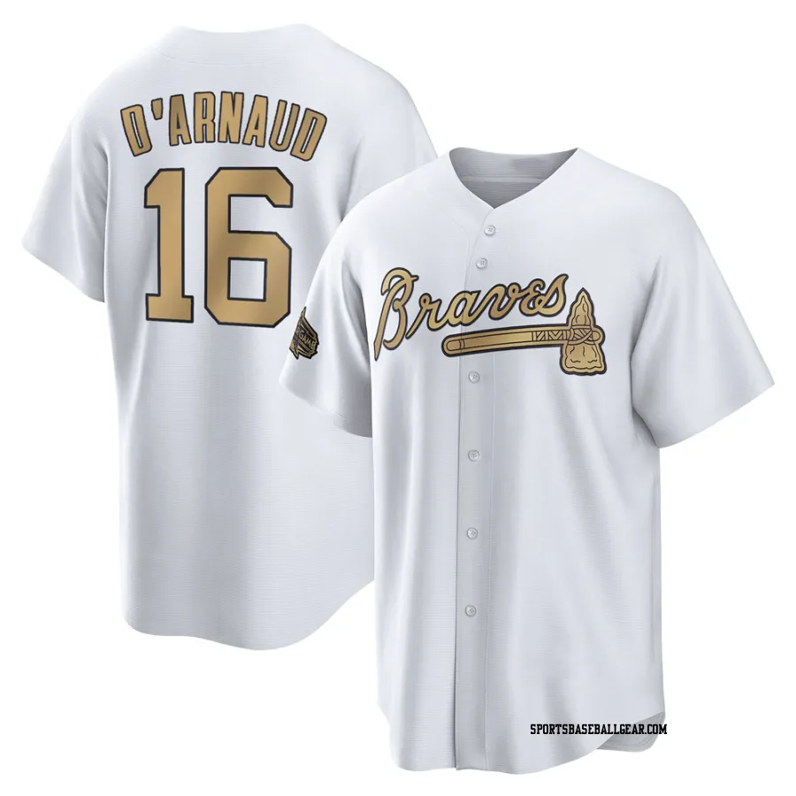 Travis d'Arnaud Youth Atlanta Braves White Game Replica 2022 All-Star Jersey