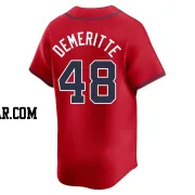 Travis Demeritte Men's Atlanta Braves Red Limited Alternate Jersey