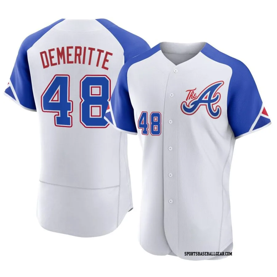 Travis Demeritte Men's Atlanta Braves White Authentic 2023 City Connect Jersey