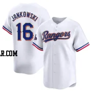 Travis Jankowski Men's Texas Rangers Gold Limited White 2024 Collection Jersey