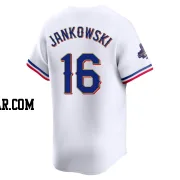 Travis Jankowski Men's Texas Rangers Gold Limited White 2024 Collection Jersey