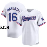 Travis Jankowski Men's Texas Rangers White Limited Home Jersey