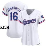 Travis Jankowski Women's Texas Rangers White Limited Home Jersey