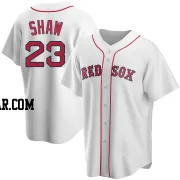 Travis Shaw Men's Boston Red Sox White Replica Home Jersey