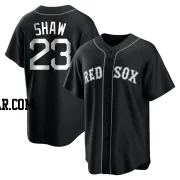 Travis Shaw Youth Boston Red Sox Black/White Replica Jersey