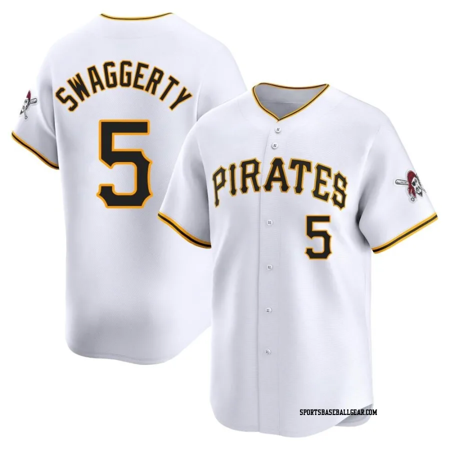 Travis Swaggerty Youth Pittsburgh Pirates White Limited Home Jersey