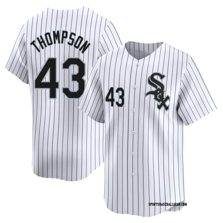 Trayce Thompson Men's Chicago White Sox White Limited Home Jersey