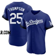 Trayce Thompson Men's Los Angeles Dodgers Royal Authentic 2021 City Connect Jersey