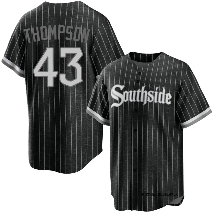 Trayce Thompson Youth Chicago White Sox Black Replica 2021 City Connect Jersey