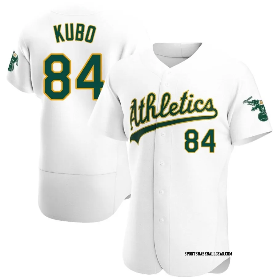 Trayson Kubo Men's Oakland Athletics White Authentic Home Jersey