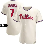 Trea Turner Men's Philadelphia Phillies Cream Authentic Alternate Jersey