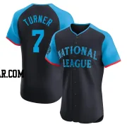 Trea Turner Men's Philadelphia Phillies Navy Elite National League 2024 All-Star Game Jersey