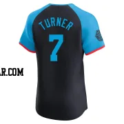 Trea Turner Men's Philadelphia Phillies Navy Elite National League 2024 All-Star Game Jersey