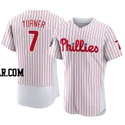 Trea Turner Men's Philadelphia Phillies White Authentic 2022 World Series Home Jersey