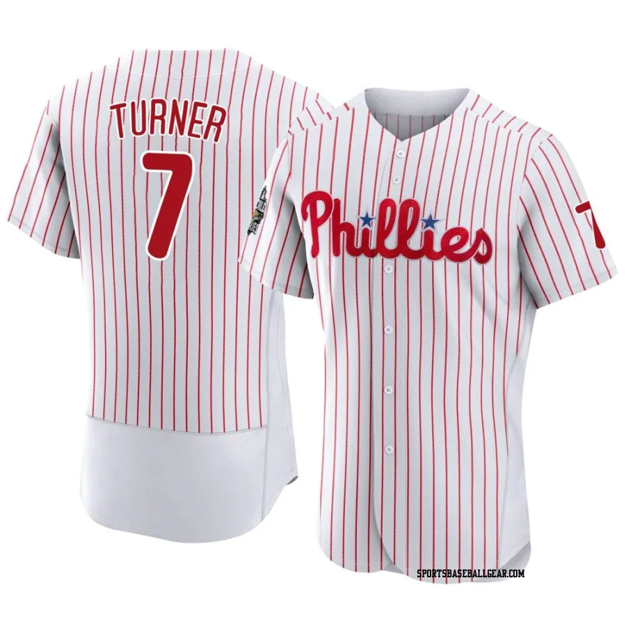 Trea Turner Men's Philadelphia Phillies White Authentic 2022 World Series Home Jersey