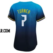 Trea Turner Women's Philadelphia Phillies Blue Limited 2024 City Connect Jersey