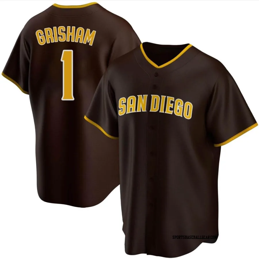 Trent Grisham Men's San Diego Padres Brown Replica Road Jersey