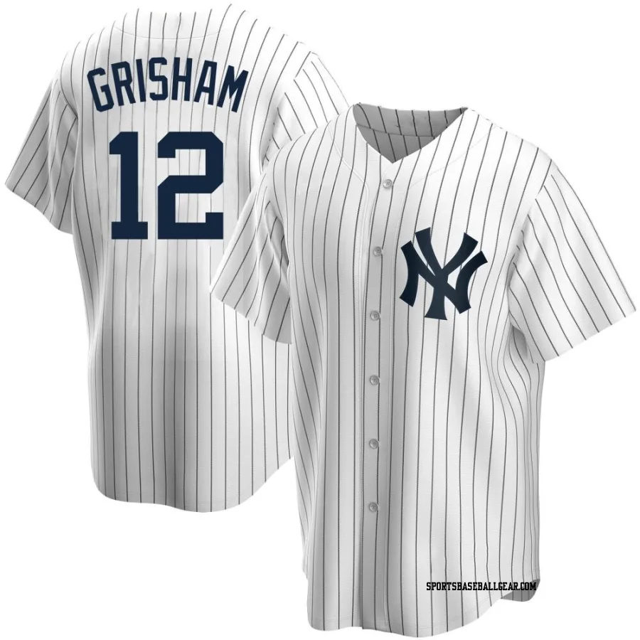 Trent Grisham Youth New York Yankees White Replica Home Jersey