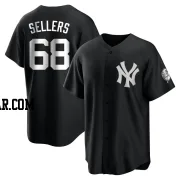 Trent Sellers Youth New York Yankees Black/White Replica Jersey