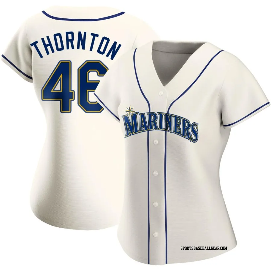 Trent Thornton Women's Seattle Mariners Cream Authentic Alternate Jersey