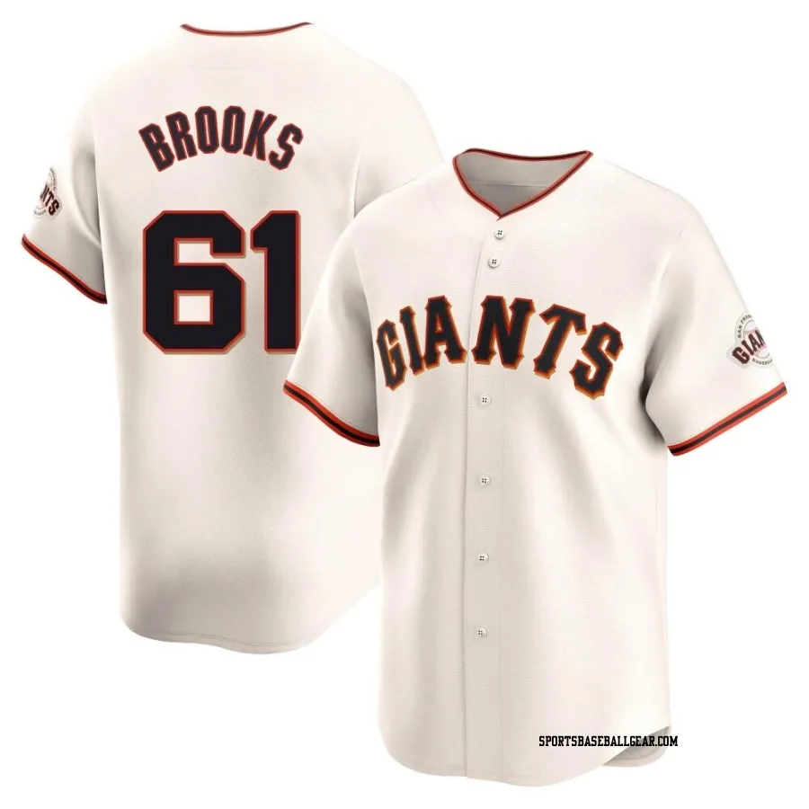 Trenton Brooks Men's San Francisco Giants Cream Limited Home Jersey