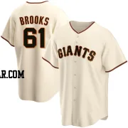 Trenton Brooks Youth San Francisco Giants Cream Replica Home Jersey