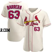 Tres Barrera Men's St. Louis Cardinals Cream Authentic Alternate Jersey