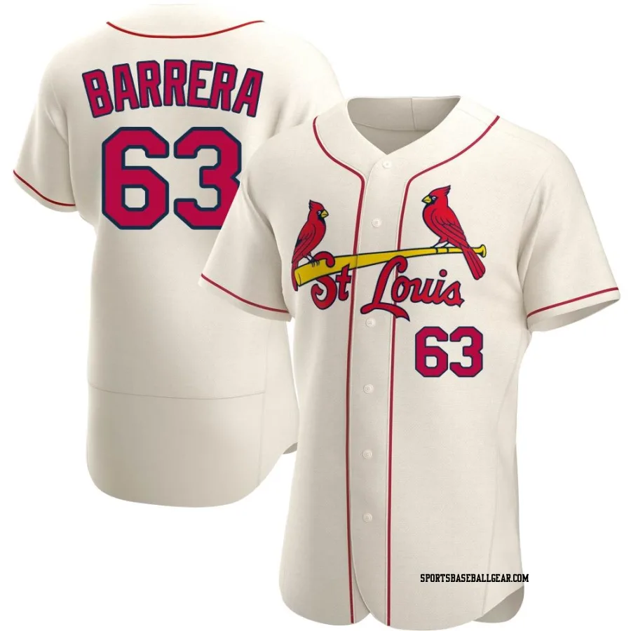 Tres Barrera Men's St. Louis Cardinals Cream Authentic Alternate Jersey