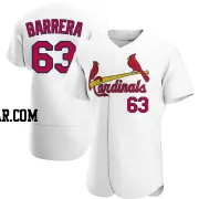 Tres Barrera Men's St. Louis Cardinals White Authentic Home Jersey