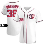 Tres Barrera Men's Washington Nationals White Authentic Alternate Jersey