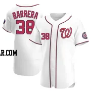 Tres Barrera Men's Washington Nationals White Authentic Home Jersey