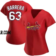 Tres Barrera Women's St. Louis Cardinals Red Authentic Alternate Jersey