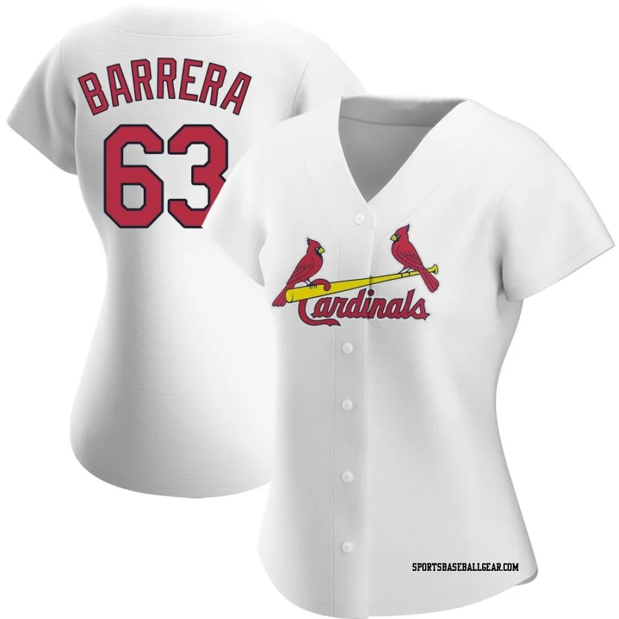 Tres Barrera Women's St. Louis Cardinals White Authentic Home Jersey