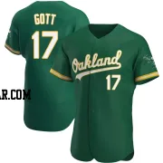 Trevor Gott Men's Oakland Athletics Green Authentic Kelly Alternate Jersey